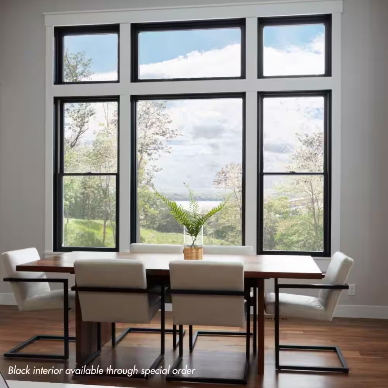 400 Series 37-5/8 in. x 56-7/8 in. Clad Wood Double-Hung Window w/Low-E Glass, White Ext/Pine Int & Stone Hardware